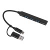 USB-хаб Link с коннектором 2-в-1 USB-C и USB-A, 2.0/3.0 USB-хаб Link с коннектором 2-в-1 USB-C и USB-A, 2.0/3.0