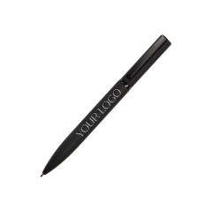 Ручка шариковая металлическая Siegfried Silver soft-touch с зеркальным слоем
