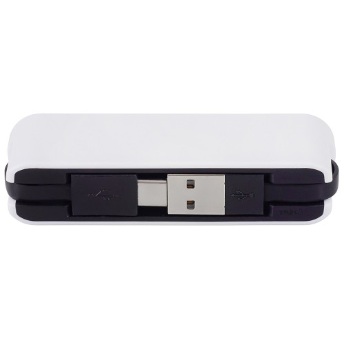 USB-хаб Hubix с коннектором 2-в-1 USB-C и USB-A, 2.0, белый