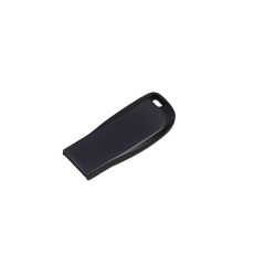 Флешка с мини чипом USB 2.0, компактный дизайн с овальным отверстием,, антрацит