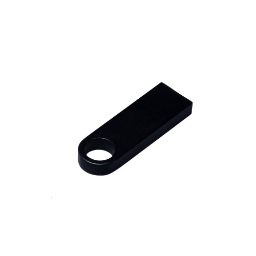 USB 2.0-флешка с мини чипом и круглым отверстием, черный