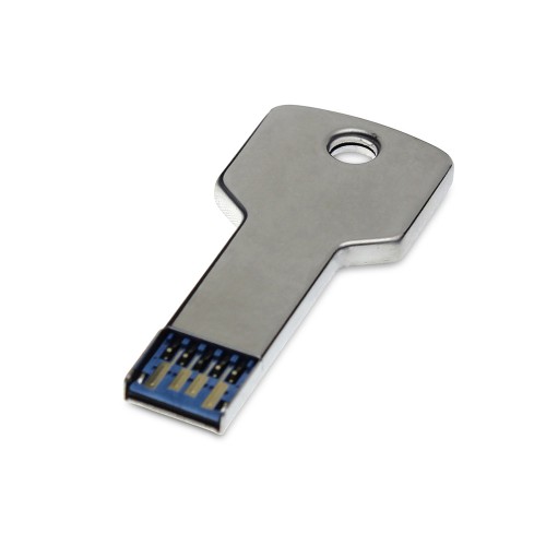 Флешка Ключ USB 3.0, серебристый