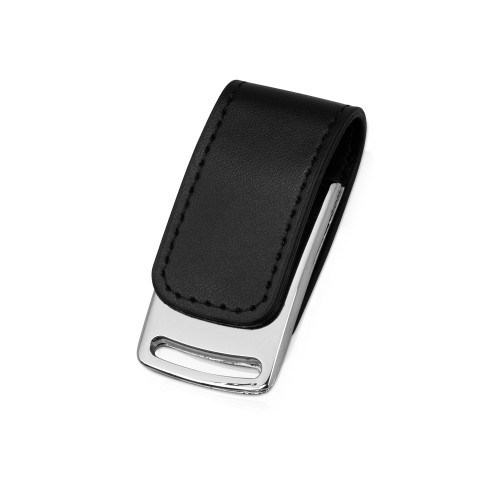 Флеш-карта USB 2.0 с магнитным замком Vigo, черный/серебристый
