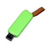 USB-флешка промо прямоугольной формы USB 3.0, выдвижной механизм, зеленый USB-флешка промо прямоугольной формы USB 3.0, выдвижной механизм, зеленый