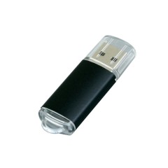 Флешка 3.0 промо прямоугольной формы c прозрачным колпачком USB 3.0, , черный