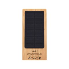 Внешний аккумулятор с подсветкой лого и солнечной панелью Reedia S1, 10000 mAh