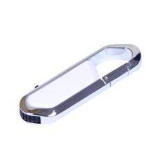 Флешка в виде карабина USB 2.0, , белый/серебристый