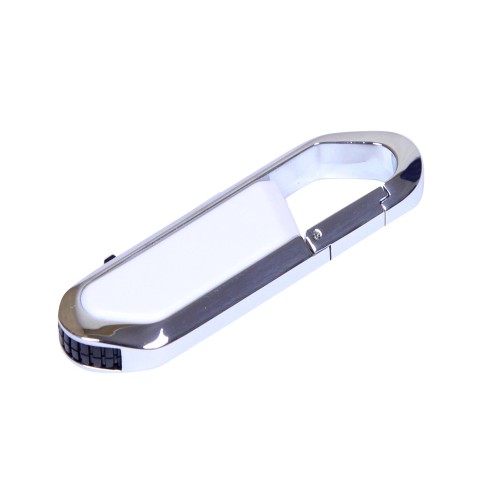 Флешка в виде карабина USB 2.0, , белый/серебристый