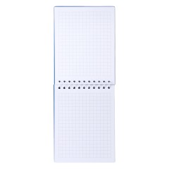 Блокнот А6 Ambra mini в мягком переплёте, в клетку, синий