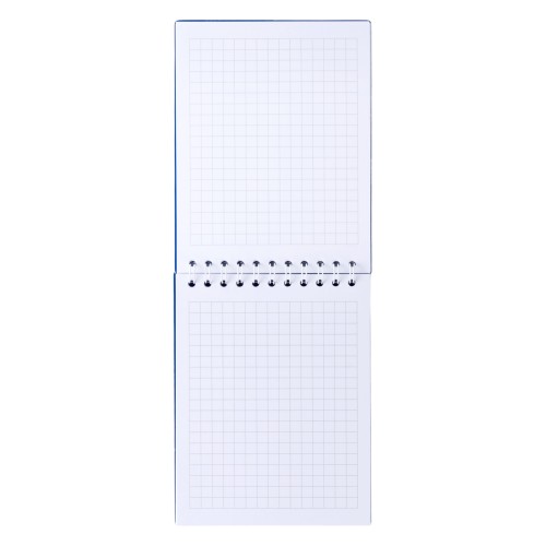 Блокнот А6 Ambra mini в мягком переплёте, в клетку, синий