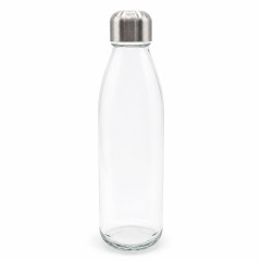 Бутылка стеклянная с манжетой и держателем Glassy, чёрная