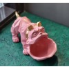 Статуэтка хранитель Бульдог, розовый Статуэтка хранитель Бульдог, розовый