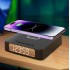 Часы с беспроводной зарядкой Raven 3в1, черный