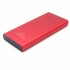Внешний аккумулятор Höginn в металлическом корпусе, 10000mAh, красный.
