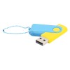 Флешка Designer To Go 2.0 USB, желтый/голубой Флешка Designer To Go 2.0 USB, желтый/голубой