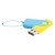 Флешка Designer To Go 2.0 USB, желтый/голубой Флешка Designer To Go 2.0 USB, желтый/голубой