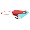 Флешка Designer To Go 2.0 USB, бирюзовый/красный Флешка Designer To Go 2.0 USB, бирюзовый/красный