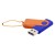 Флешка Designer To Go 2.0 USB, синий/оранжевый Флешка Designer To Go 2.0 USB, синий/оранжевый