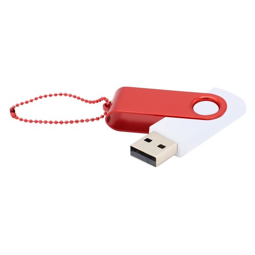 Флешка Designer To Go 2.0 USB, белый/красный