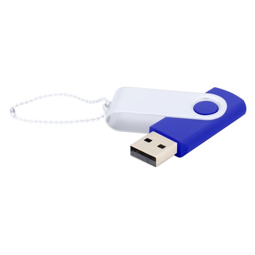 Флешка Designer To Go 2.0 USB, синий/белый