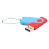 Флешка Designer To Go 2.0 USB, красный/голубой Флешка Designer To Go 2.0 USB, красный/голубой