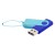 Флешка Designer To Go 2.0 USB, синий/бирюзовый Флешка Designer To Go 2.0 USB, синий/бирюзовый