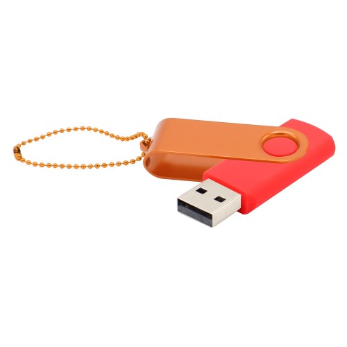 Флешка Designer To Go 2.0 USB, красный/оранжевый
