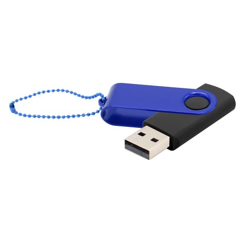 Флешка Designer To Go 2.0 USB, черный/синий