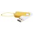Флешка Designer To Go 2.0 USB, белый/желтый Флешка Designer To Go 2.0 USB, белый/желтый