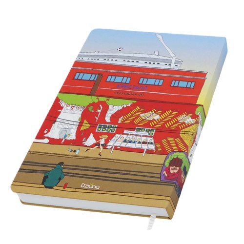 Записная книжка A5 Dziuna Октябрьская в линейку 15,5 x 21 см