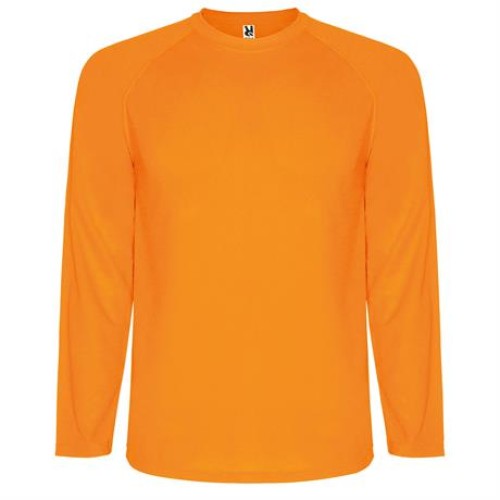Спортивная футболка MONTECARLO L/S мужская, ФЛУОРЕСЦЕНТНЫЙ ОРАНЖЕВЫЙ