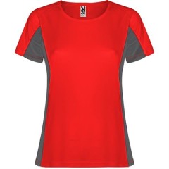 Спортивная футболка SHANGHAI WOMAN женская, КРАСНЫЙ/ТЕМНЫЙ ГРАФИТ