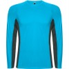 Спортивная футболка SHANGHAI L/S мужская, БИРЮЗОВЫЙ/ТЕМНЫЙ ГРАФИТ