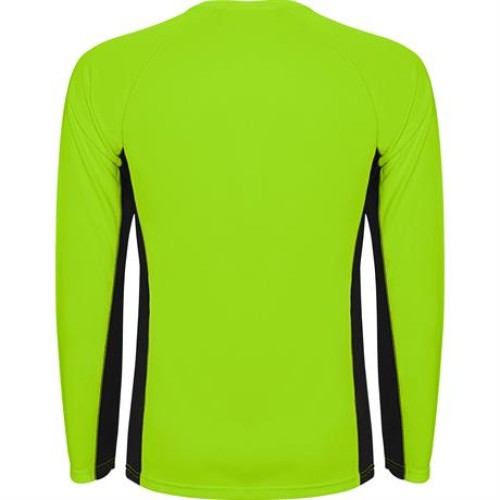 Спортивная футболка SHANGHAI L/S мужская, ФЛУОРЕСЦЕНТНЫЙ ЗЕЛЕНЫЙ/ЧЕРНЫЙ