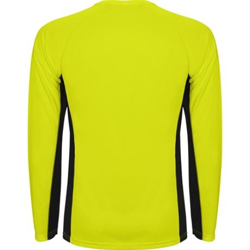 Спортивная футболка SHANGHAI L/S мужская, ФЛУОРЕСЦЕНТНЫЙ ЖЕЛТЫЙ/ЧЕРНЫЙ