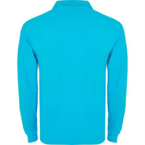 Футболка поло ESTRELLA L/S мужская, БИРЮЗОВЫЙ