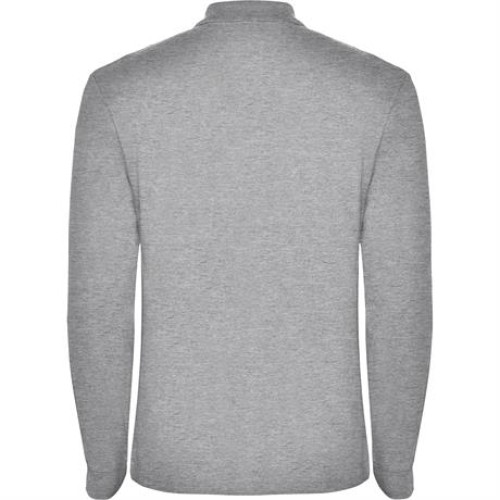 Футболка поло ESTRELLA L/S мужская, ПЁСТРЫЙ СЕРЫЙ