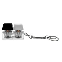 Брелок KeyDuo с LED подсветкой (фонарик), чёрно-белый