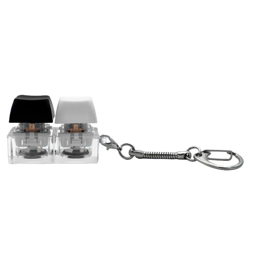Брелок KeyDuo с LED подсветкой (фонарик), чёрно-белый