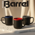 Кружка Barrel, софт-тач, чёрно-красная
