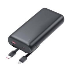Внешний аккумулятор Goliath с быстрой зарядкой (до 22,5W), 20000 mAh, черный