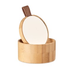 Шкатулка с зеркалом бамбуковая, древесный, MO6303