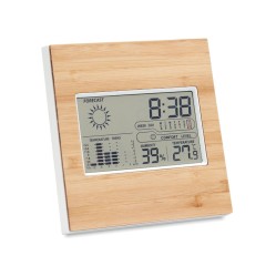 Метеостанция из бамбука, древесный, MO9959