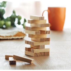 Игра башня в хлопковом чехле, древесный, MO9574
