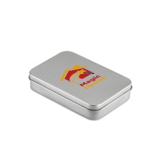 Игральные карты в коробочке, тускло-серебряный, MO7529