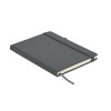 Recycled PU A5 lined notebook, каменный серый, MO6835 Recycled PU A5 lined notebook, каменный серый, MO6835