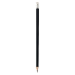 Natural pencil with eraser, черный, MO2248