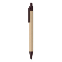 Ручка из картона и кофе, коричневый, MO9862