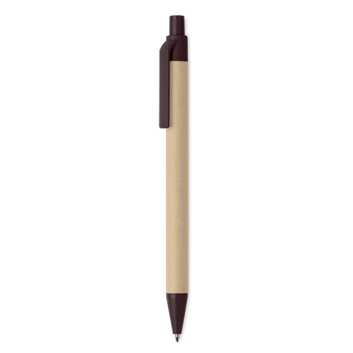 Ручка из картона и кофе, коричневый, MO9862
