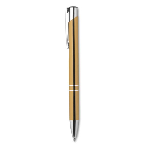 Recycled aluminium ball pen, золотой, KC8893